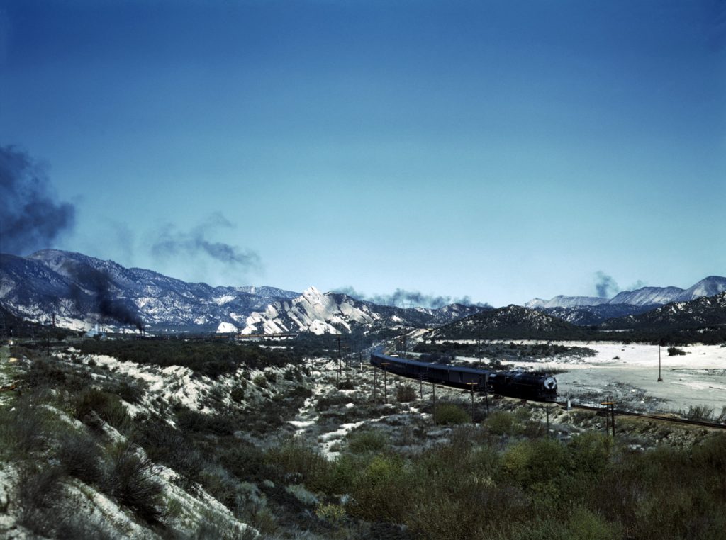 AT&SF Trains at Cajon Pass