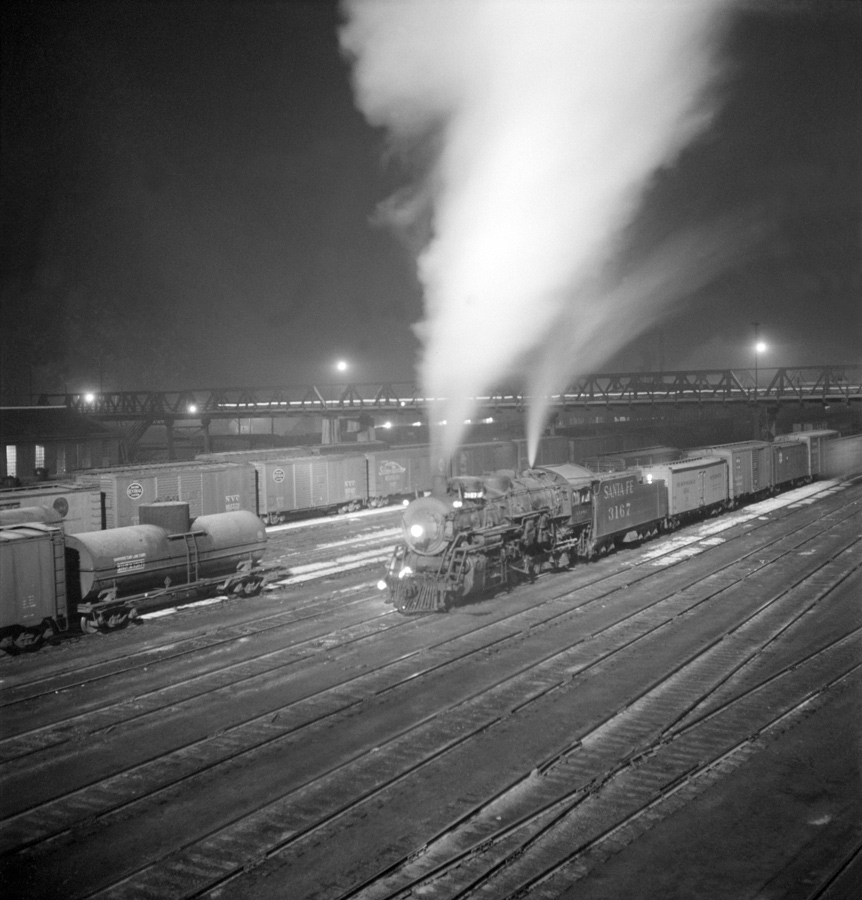 AT&SF Freight Leaving Argentine Yard