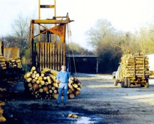 Pulpwood yard at Hazelhurst, MS